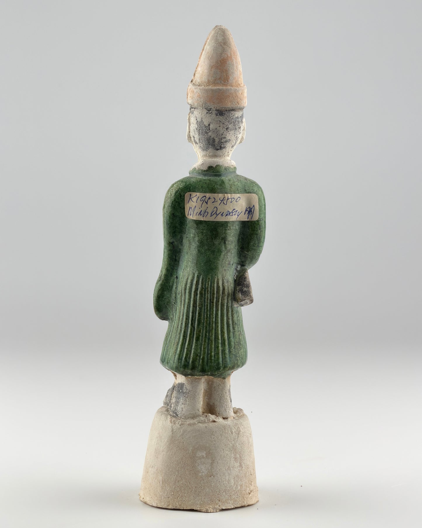 Green Glazed Figure of Attendant, Ming Period