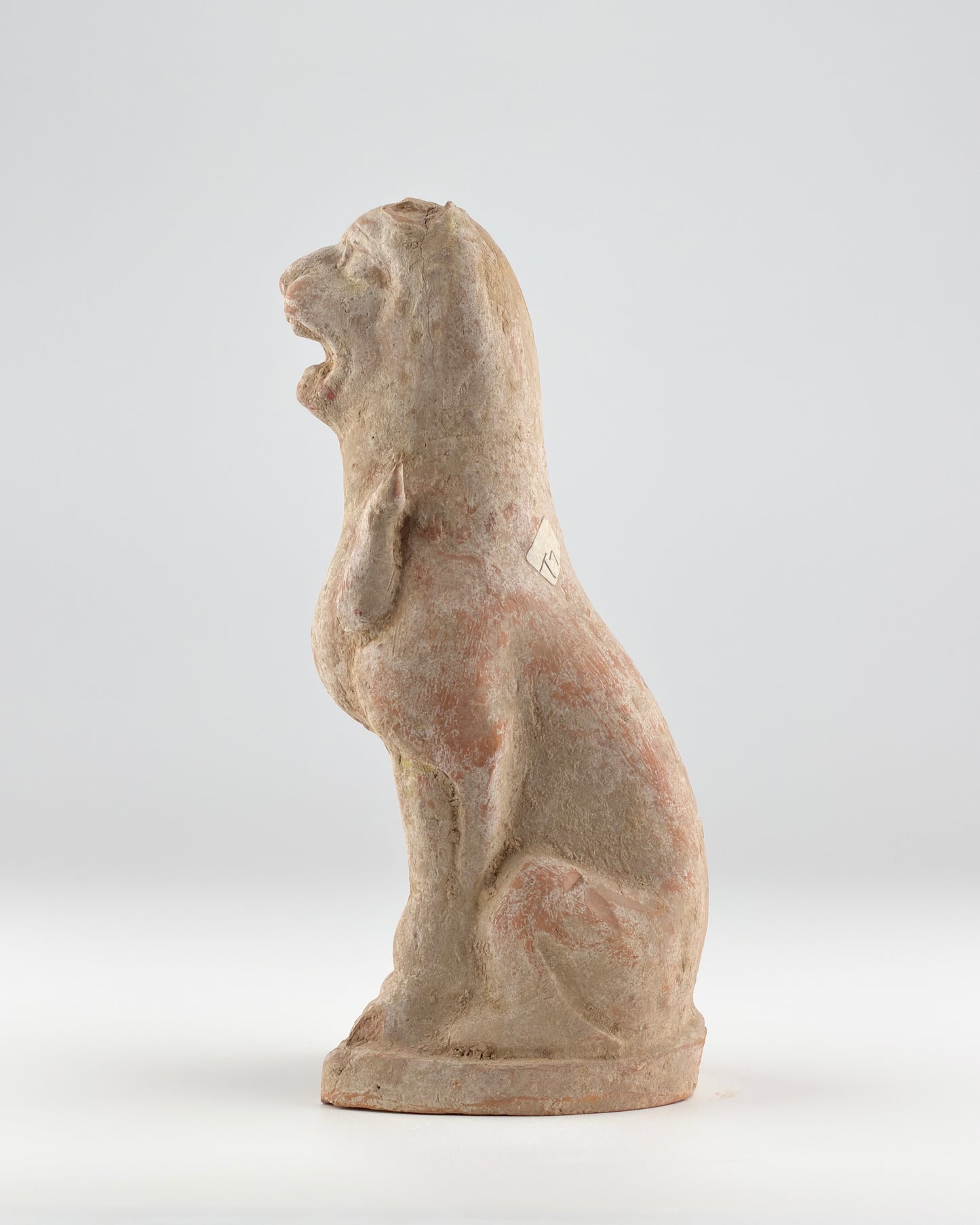Guardian Haitai Lion Pottery Figure, Northern Wei-Tang Dynasties