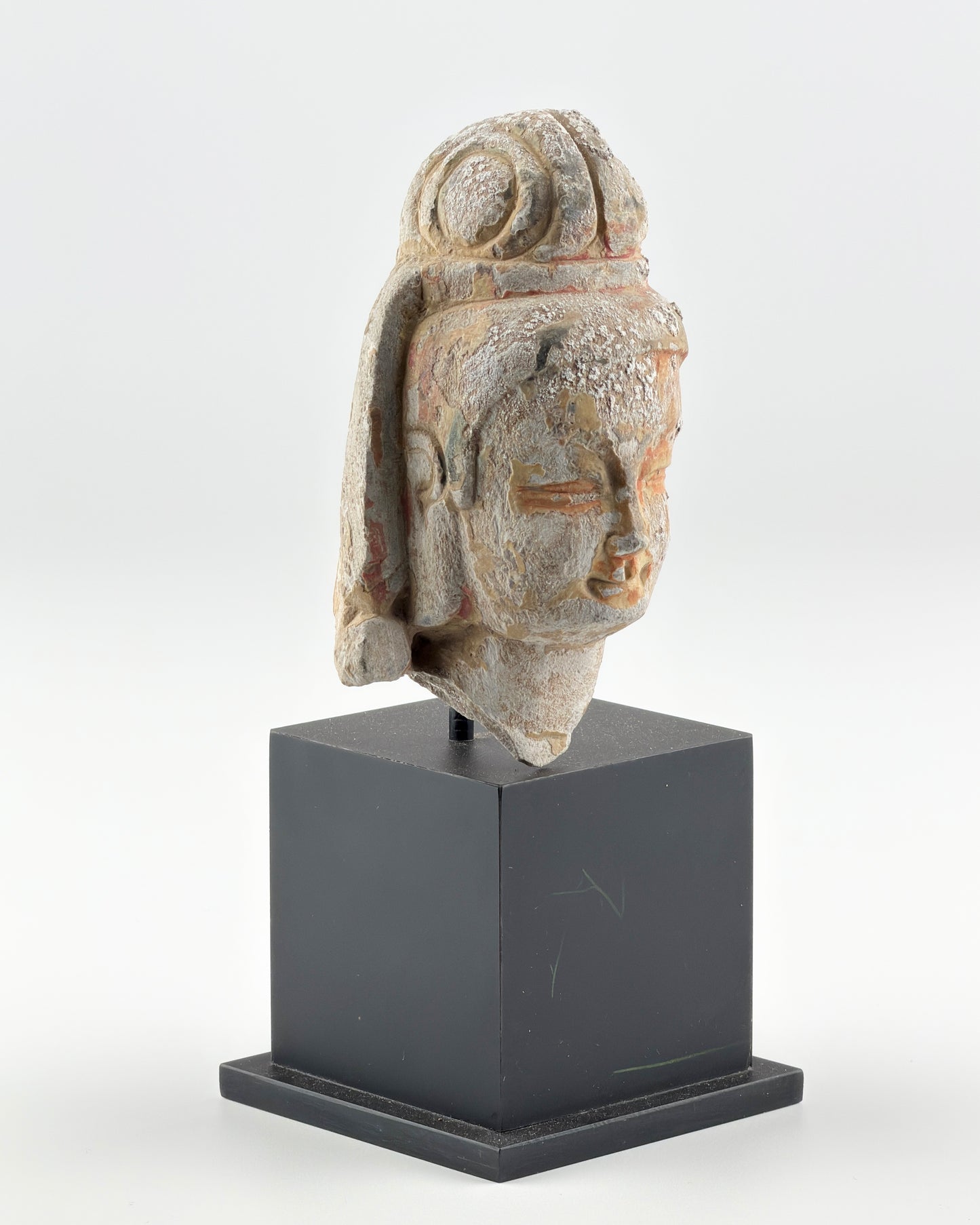 Stone Head of Bodhisattva, Northern Wei-Tang Dynasties