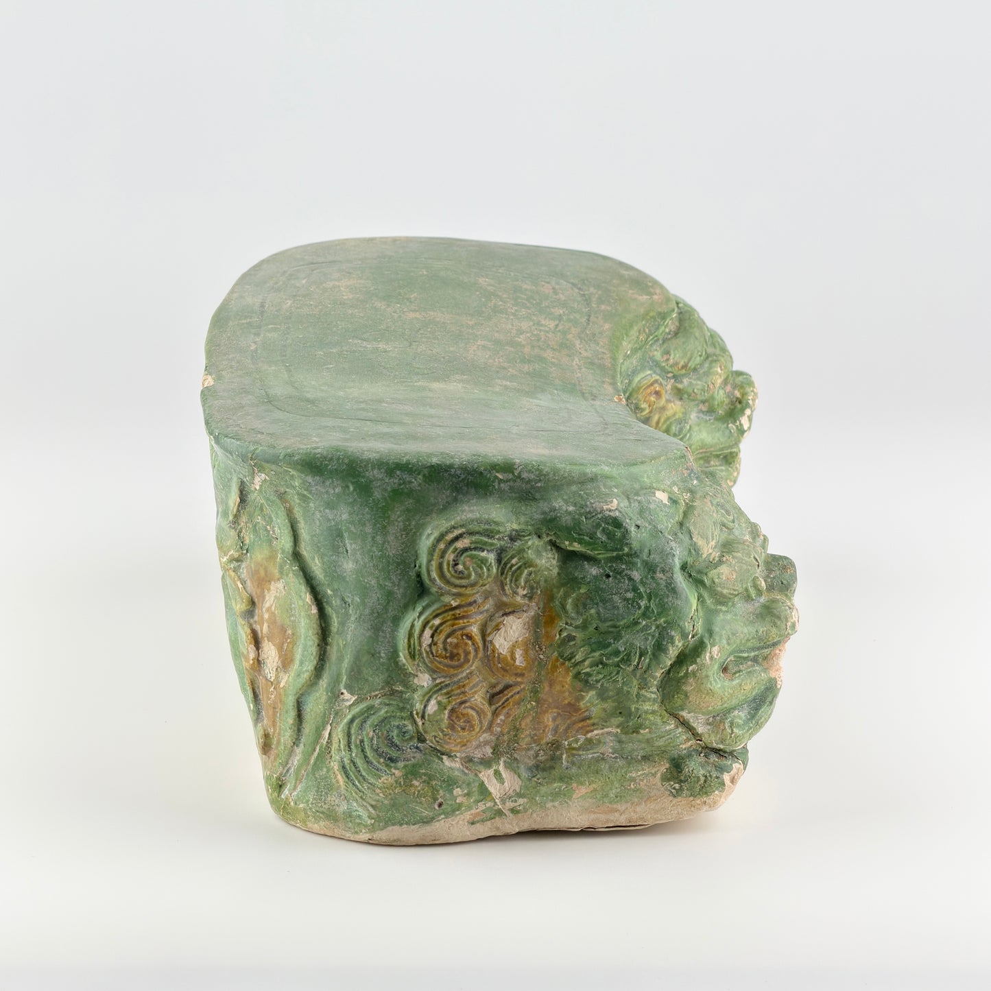 Sancai-glazed pottery 'Haitai' Pillow, Tang dynasty