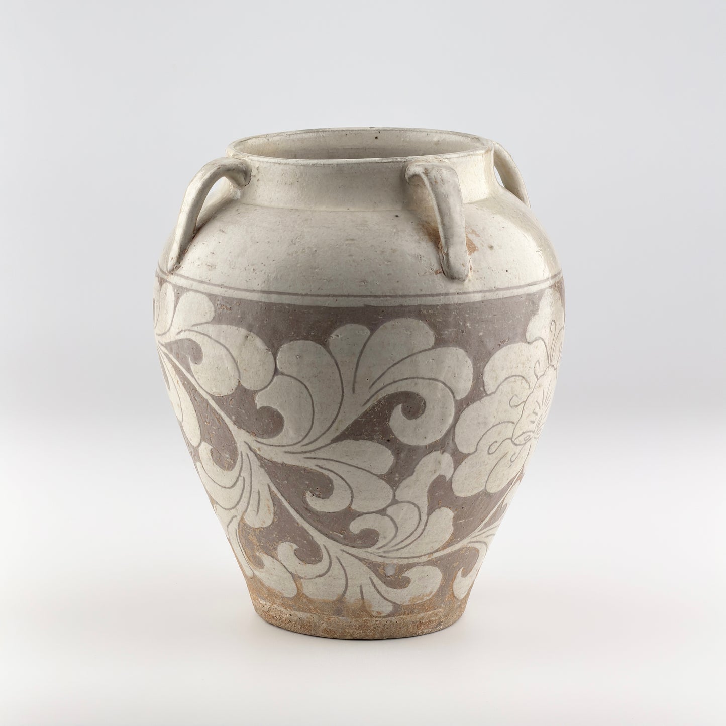 Cizhou Lotus Carved Jar, Song dynasty
