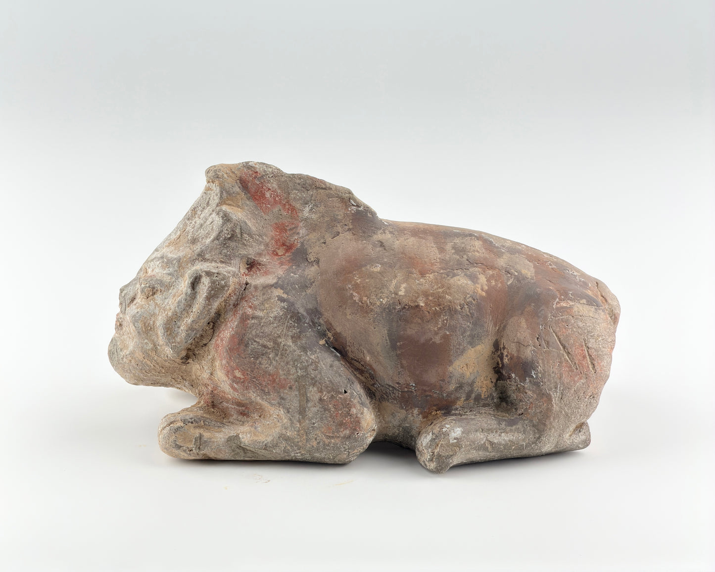 Guardian(Half human half beast) Pottery Figure, Northern Wei-Tang Dynasties