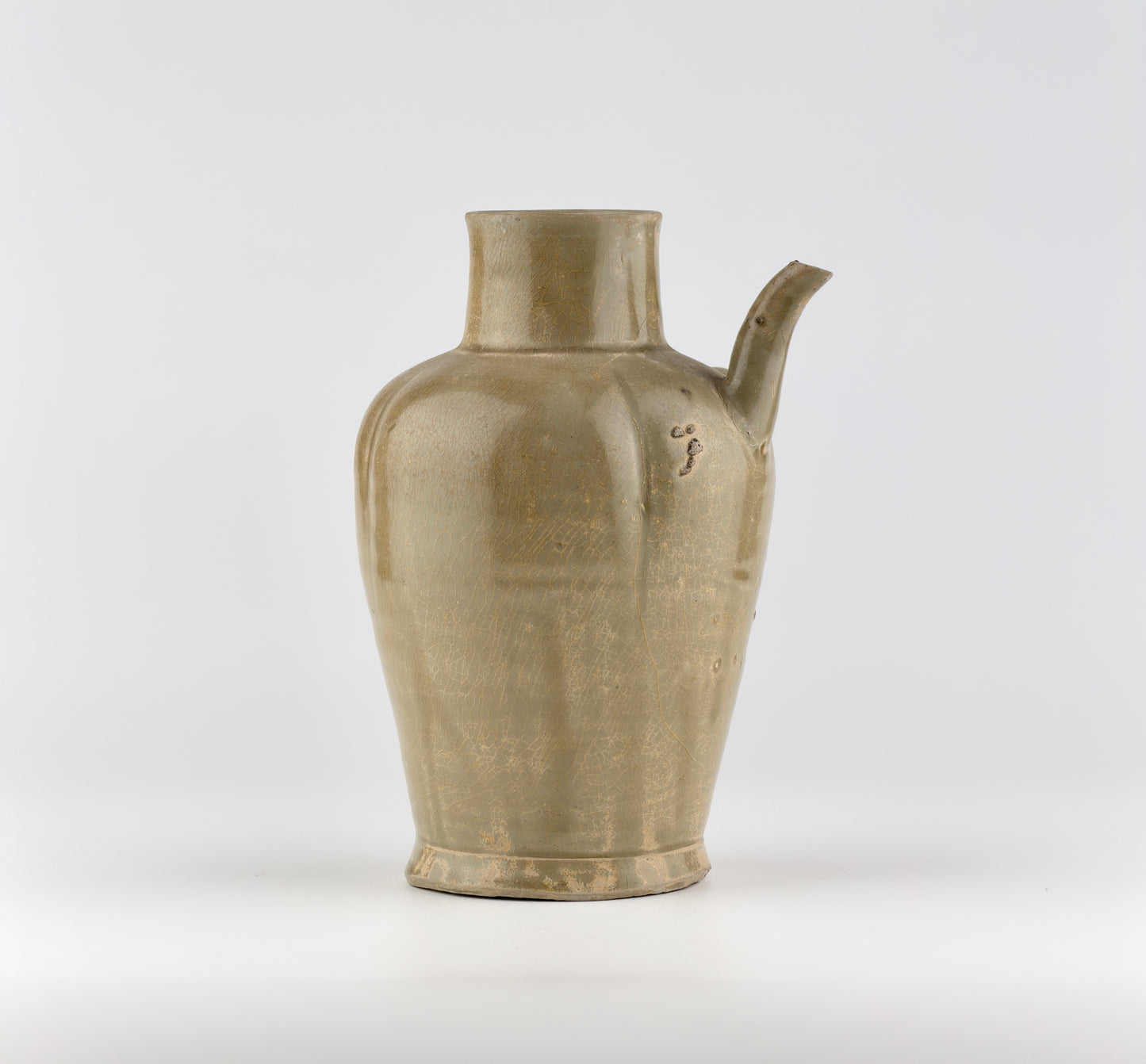 Celadon Ewer with Straight Handle, Tang to Northern Song Dynasty