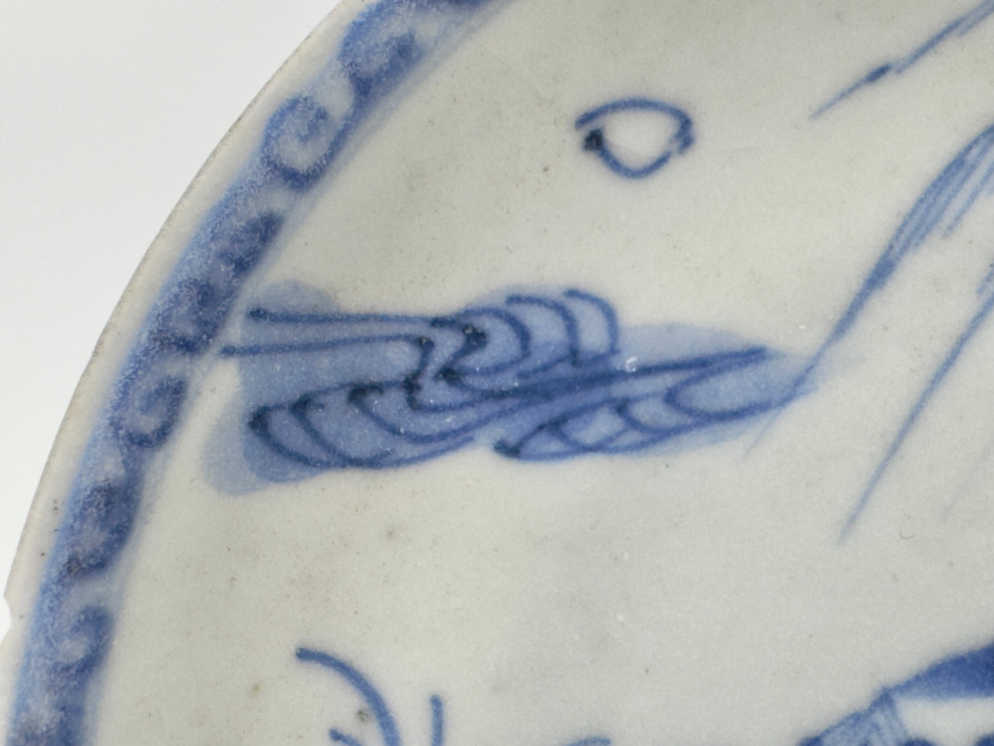 Pastoral Scene Blue And White Saucer Circa 1725, Qing Dynasty, Yongzheng Reign