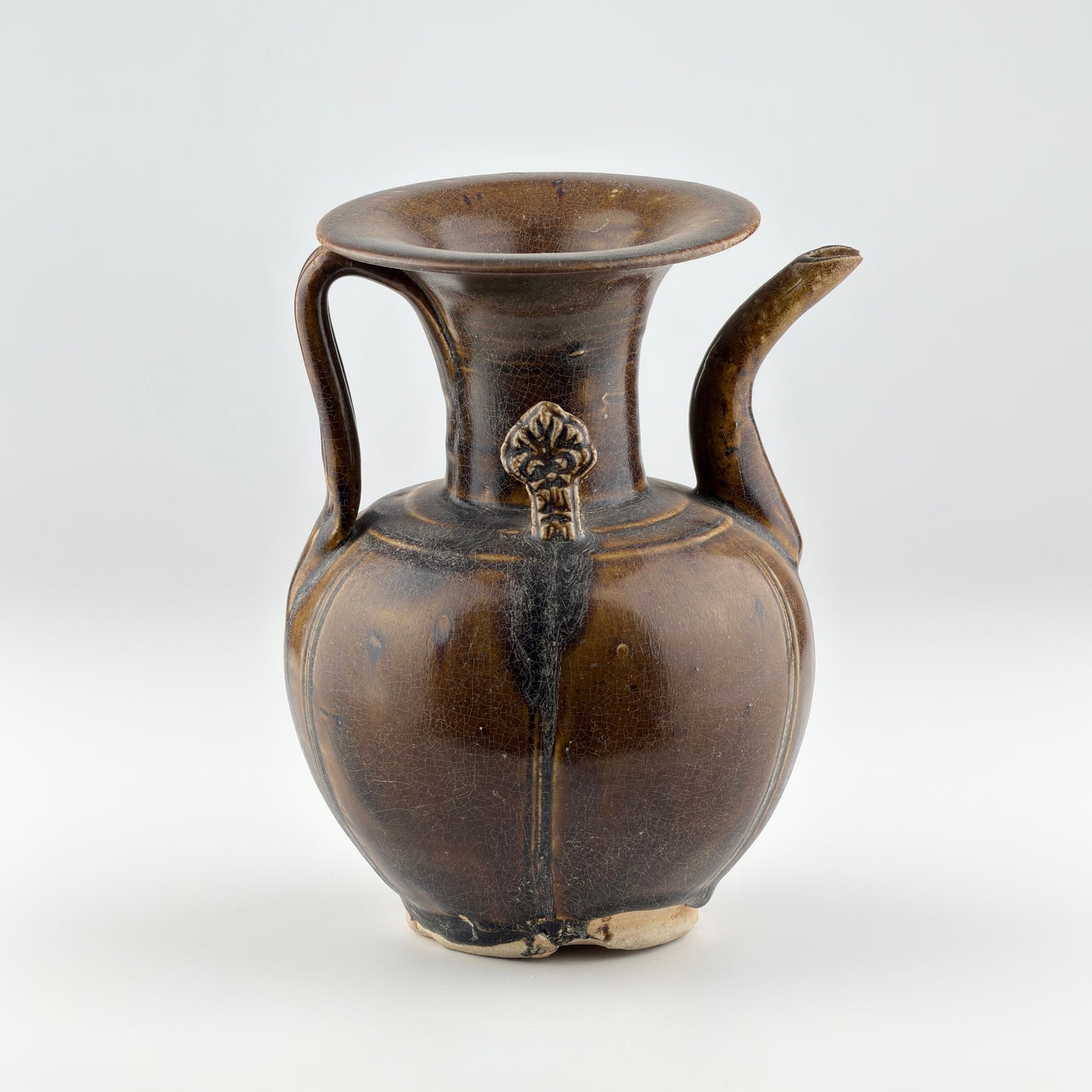 A Brown Glazed Ceramic Ewer, Five Dynasties-Song Dynasty