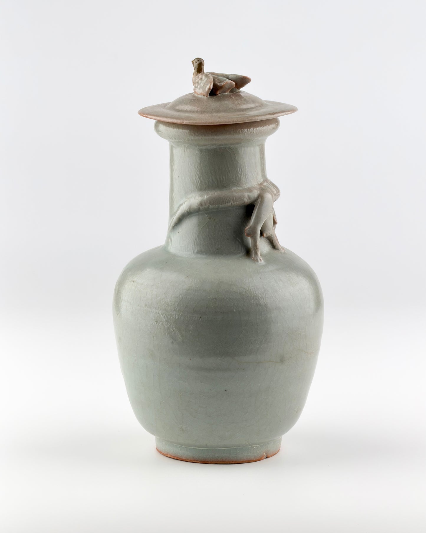 Longquan Celadon 'Dragon' Jar and Cover, Song Dynasty