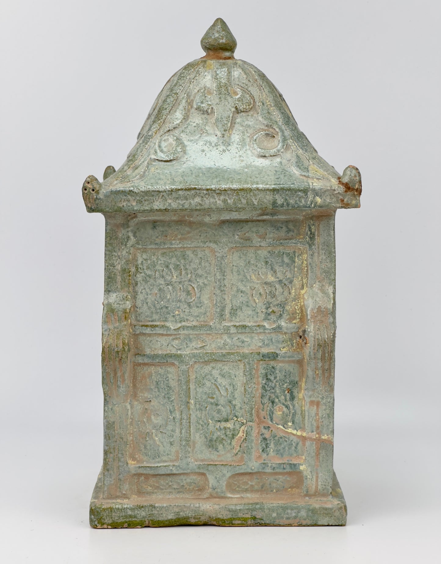 Chinese green-glazed model of a shrine, Han dynasty