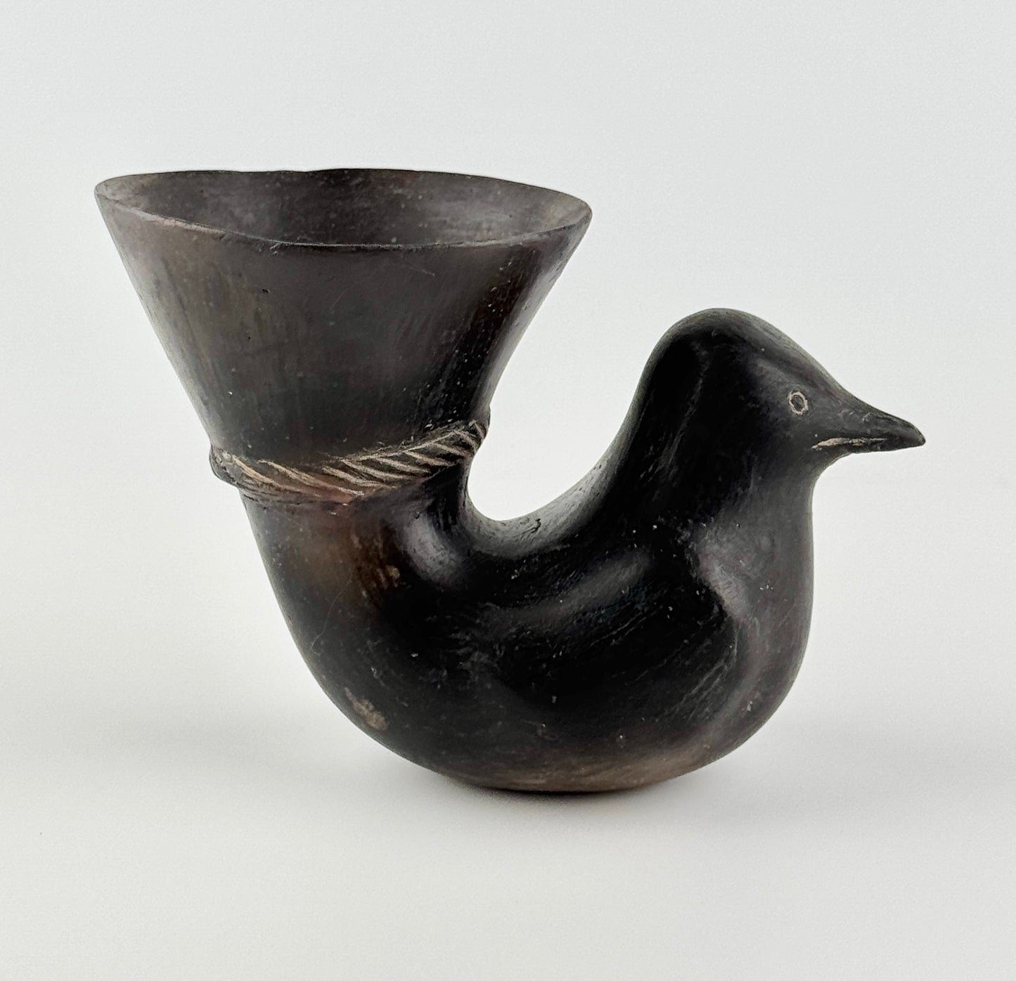 Blackware Bird-Shaped Vessel