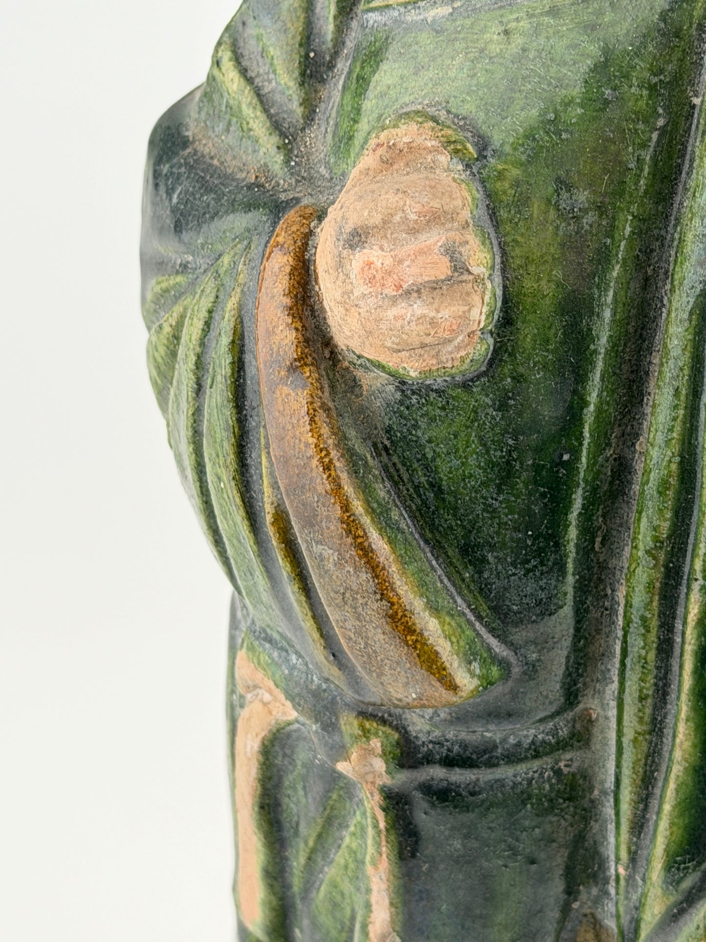 Large Green Glazed Court Figures, Ming Period