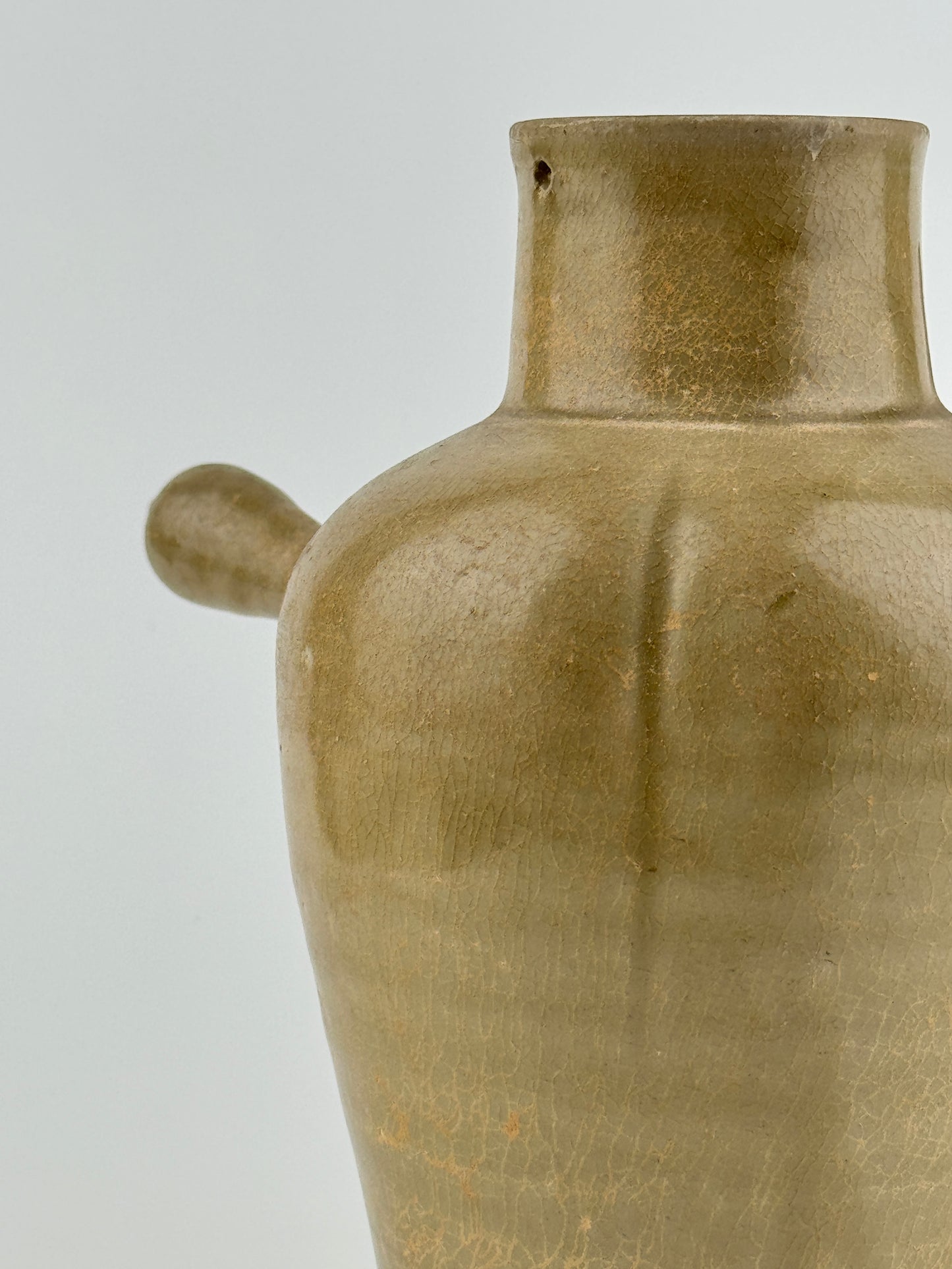 Celadon Ewer with Straight Handle, Tang to Northern Song Dynasty