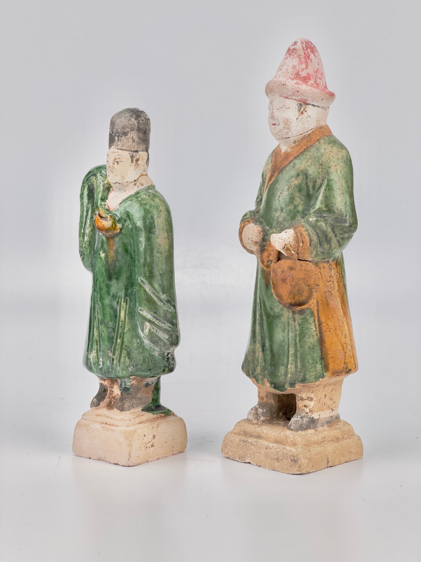 Two green glazed figures, Ming Period (1368-1644)