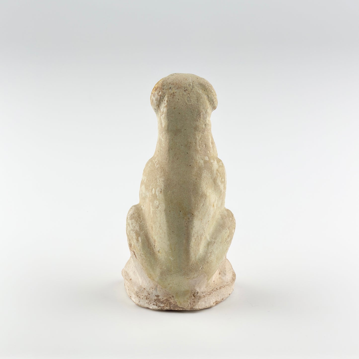 AMBER-GLAZED POTTERY FIGURE OF DOG, TANG-LIAO DYNASTY (7-12TH CENTURY)