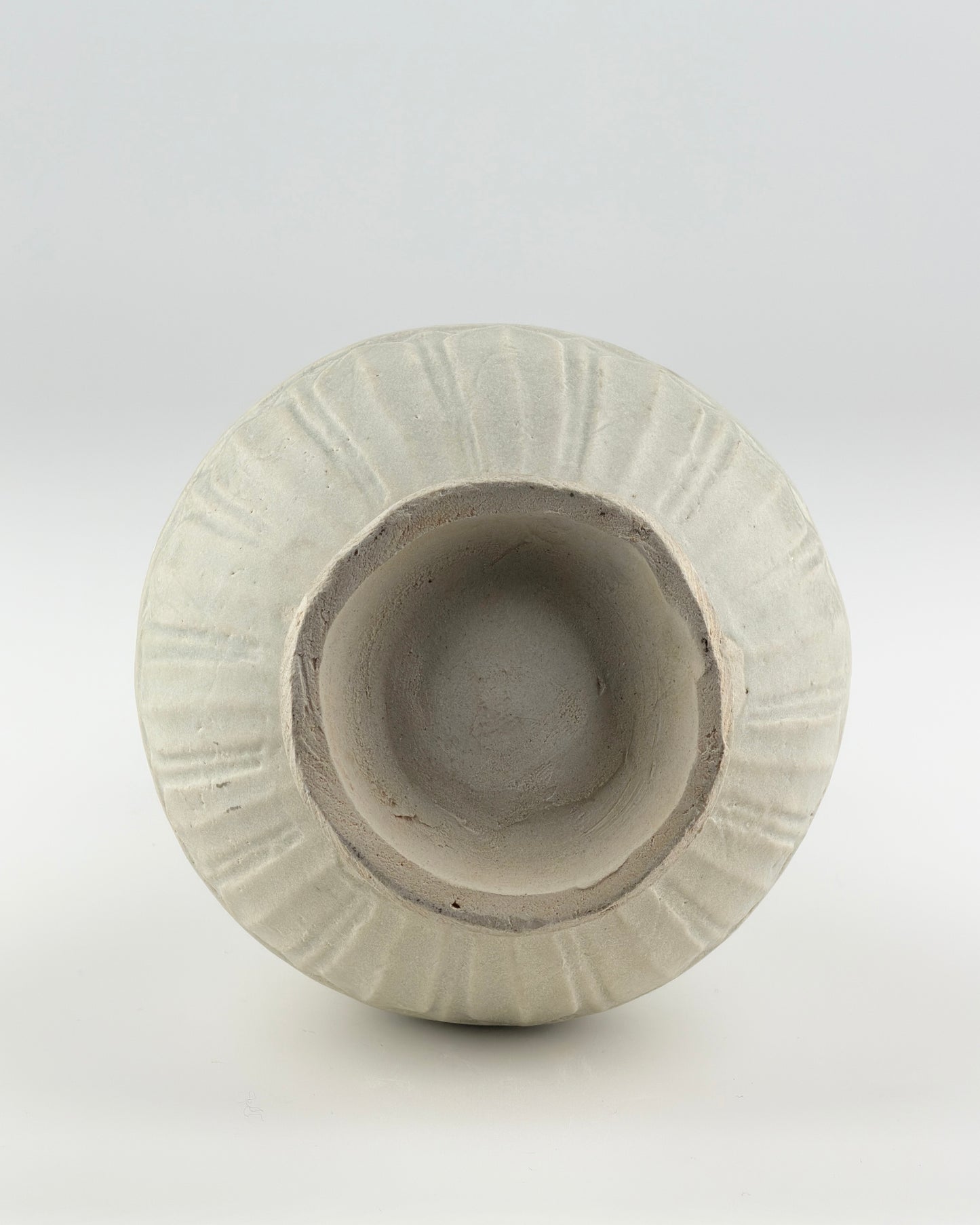 Carved White Ware 'Peony' vase, Yuan dynasty