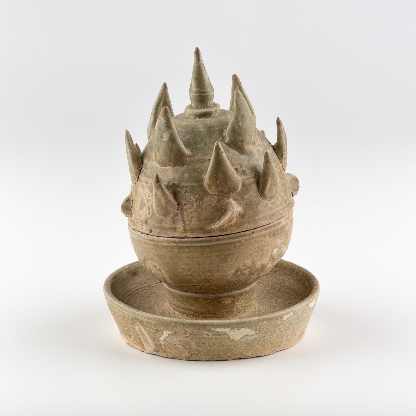 Rare Boshan Incense Burner Yue Celadon, Han-Jin dynasty