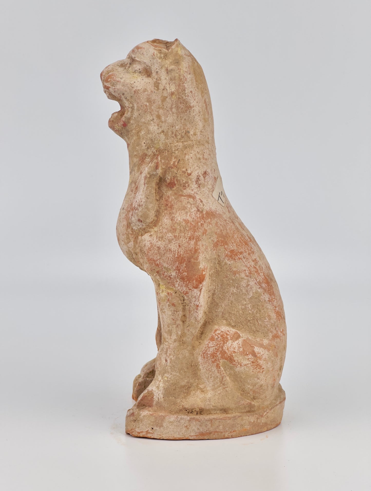 Guardian Haitai Lion Pottery Figure, Northern Wei-Tang Dynasties