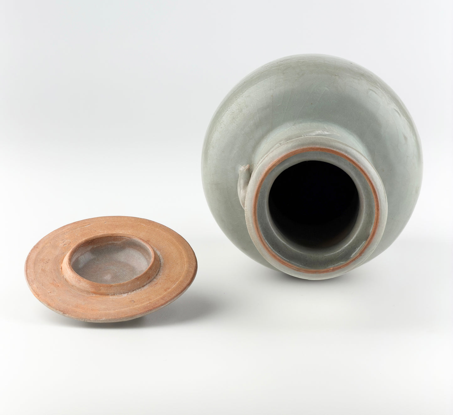 Longquan Celadon 'Dragon' Jar and Cover, Song Dynasty