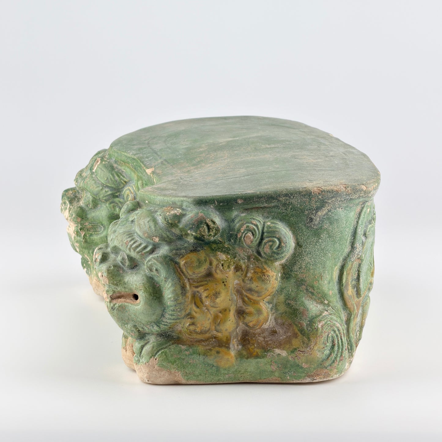 Sancai-glazed pottery 'Haitai' Pillow, Tang dynasty