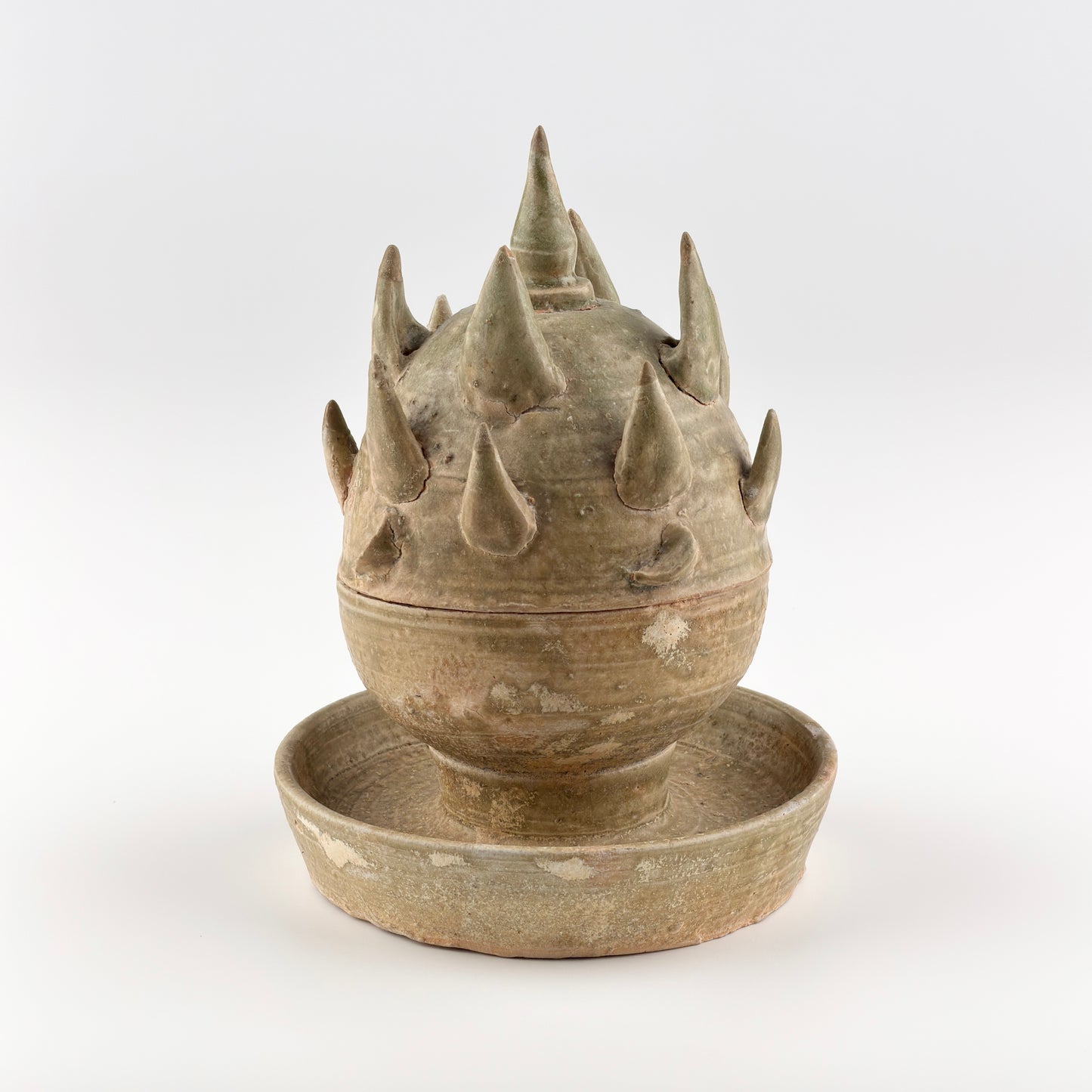 Rare Boshan Incense Burner Yue Celadon, Han-Jin dynasty