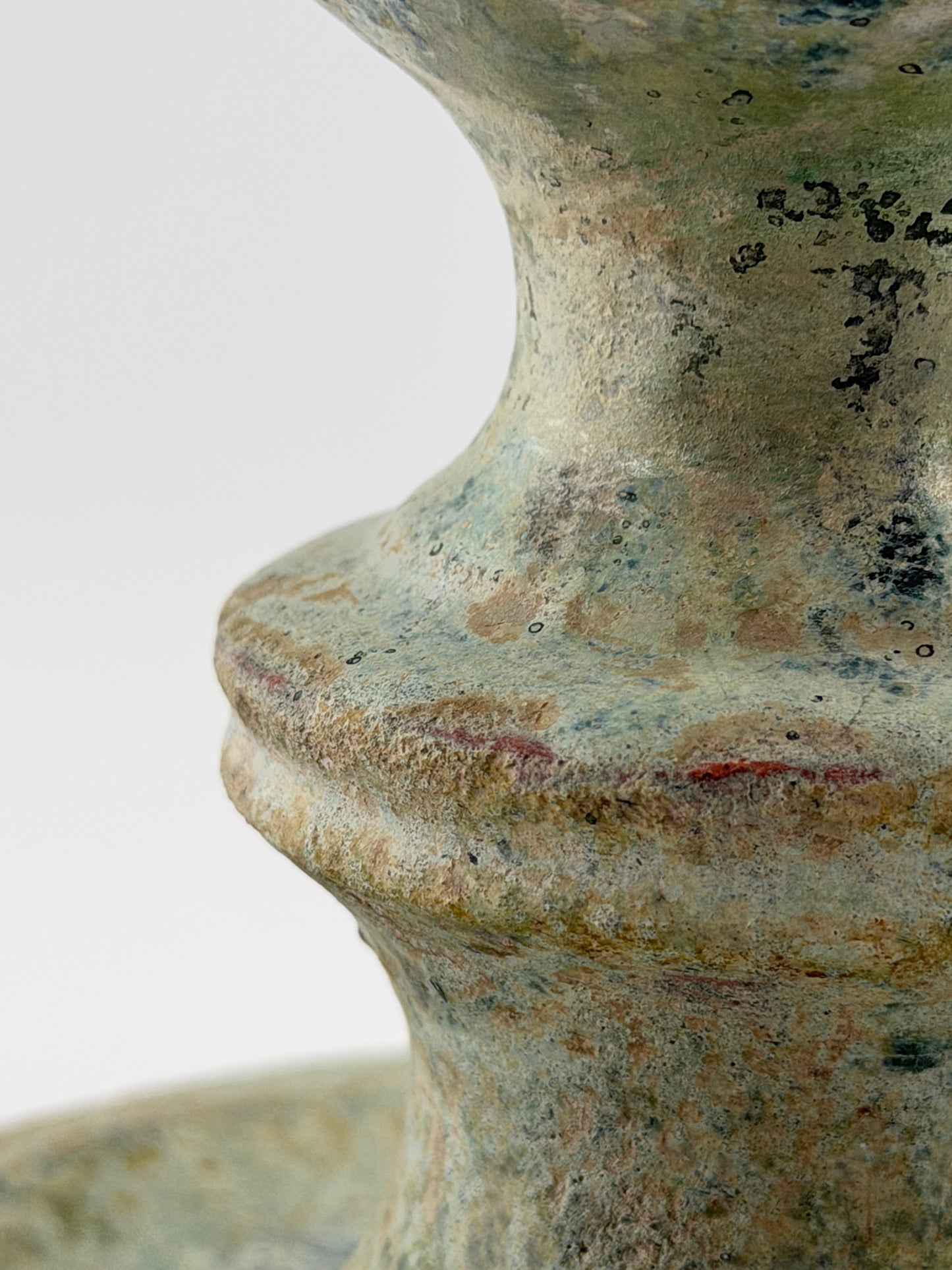 Green Lead-Glazed Pottery Boshan Censer, Han Dynasty