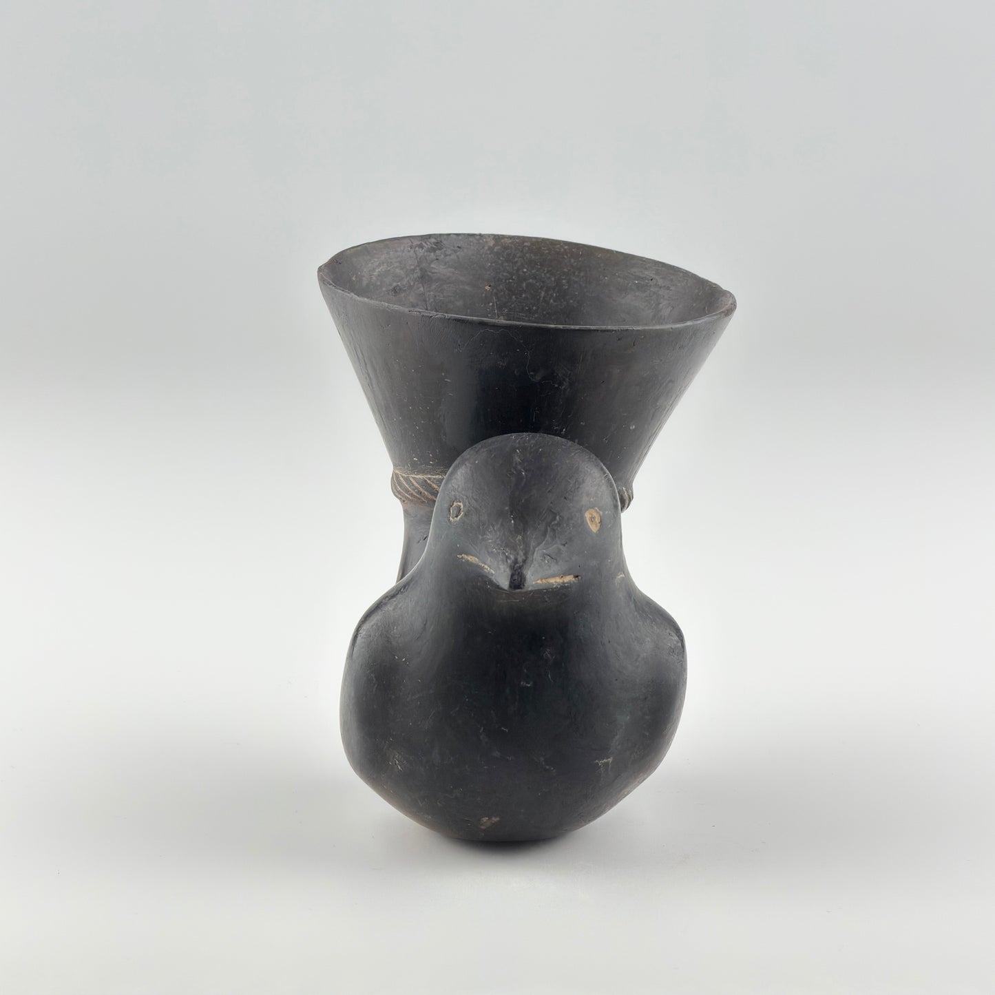 Blackware Bird-Shaped Vessel