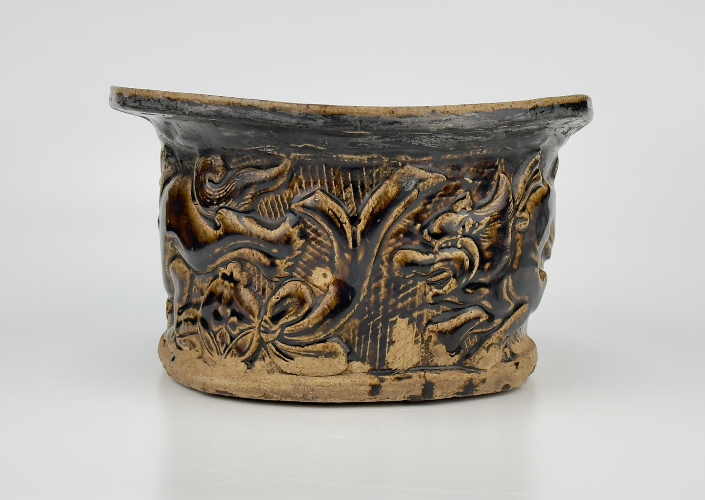 Black-glazed Lion Pillow, Northern Song-Jin Dynasty