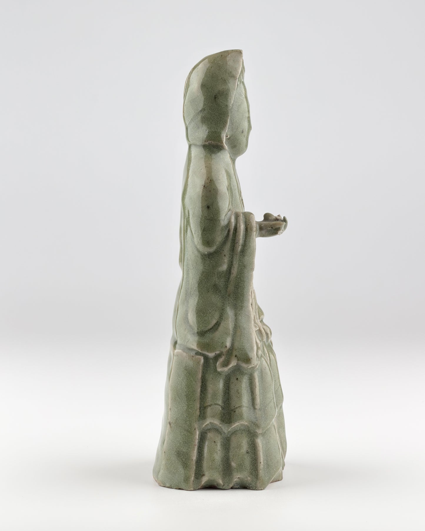 Longquan Celadon Figurine, Ming Dynasty (1368-1644)