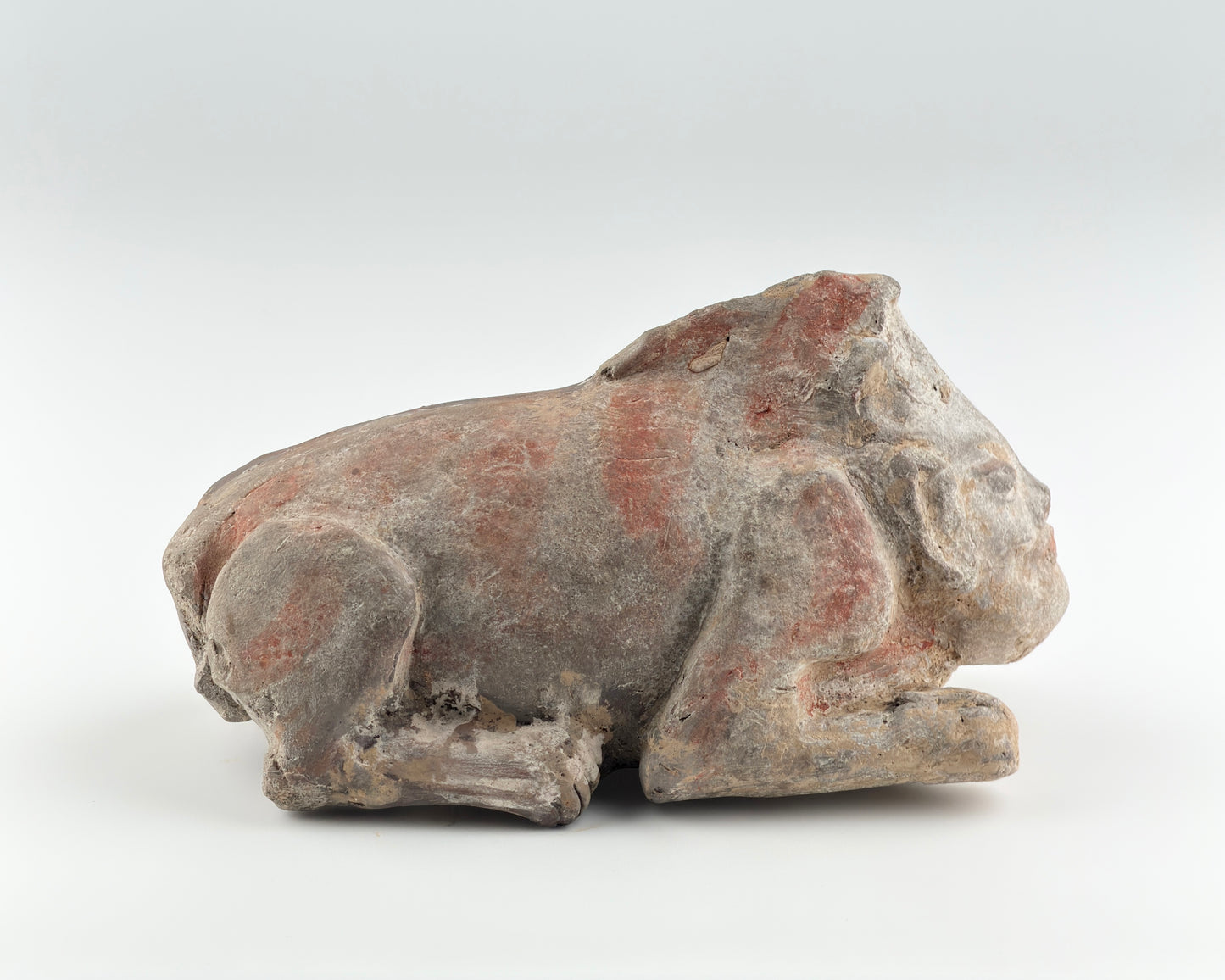 Guardian(Half human half beast) Pottery Figure, Northern Wei-Tang Dynasties