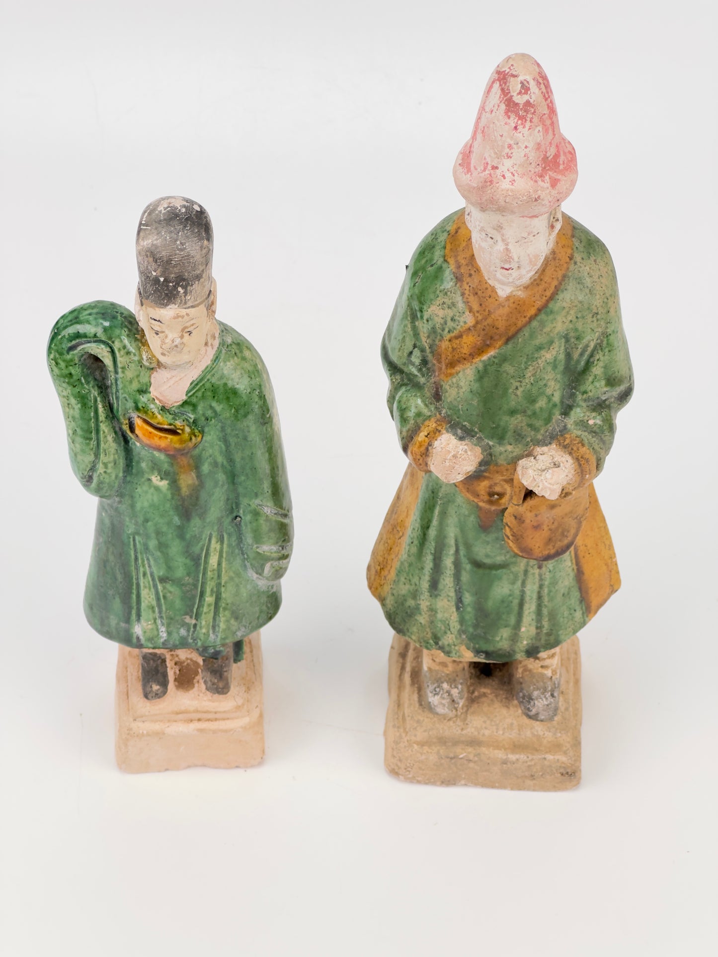 Two green glazed figures, Ming Period (1368-1644)