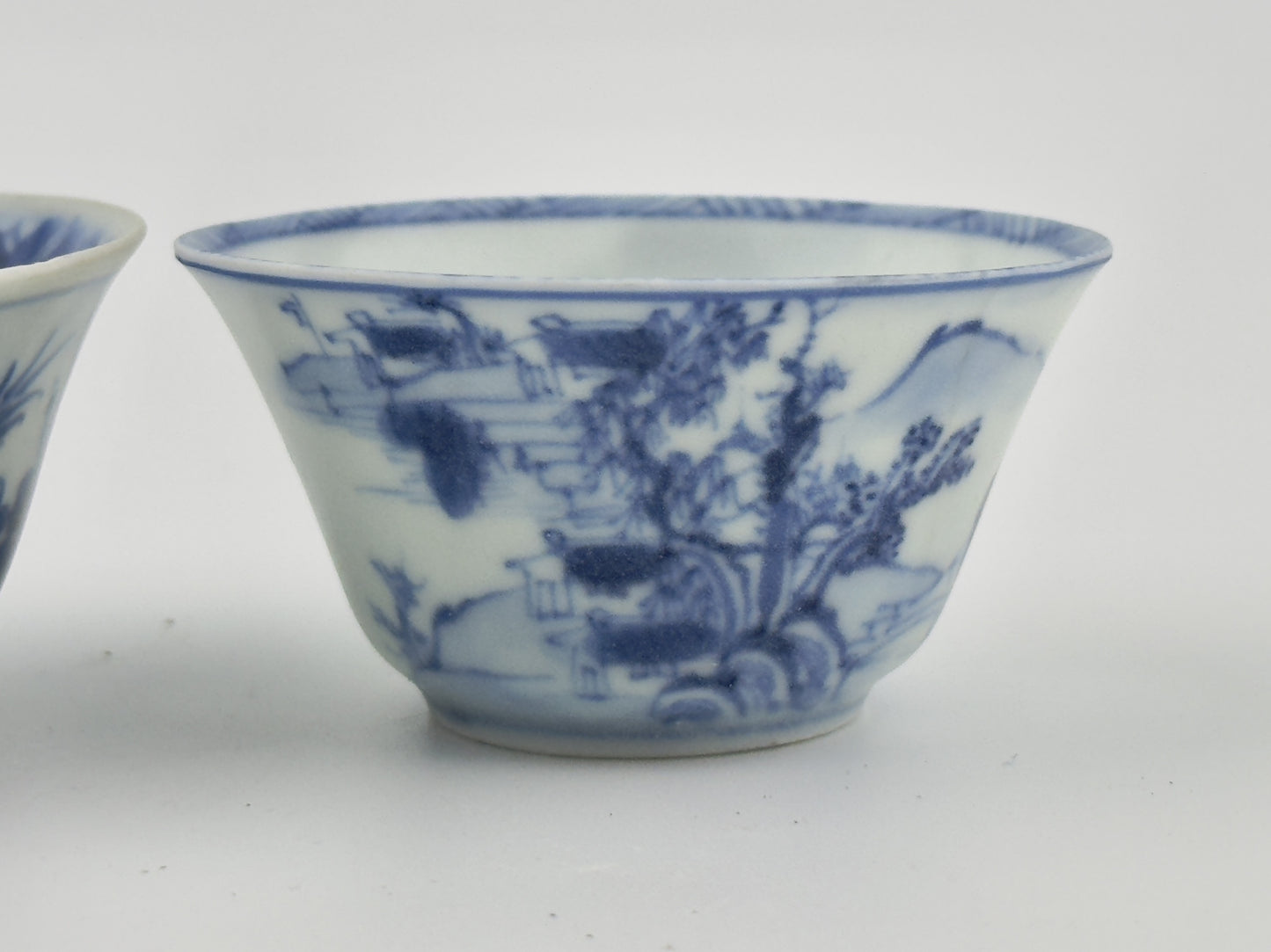 Three Chinoiserie Teabowl Set Circa 1725, Qing Dynasty, Yongzheng Reign