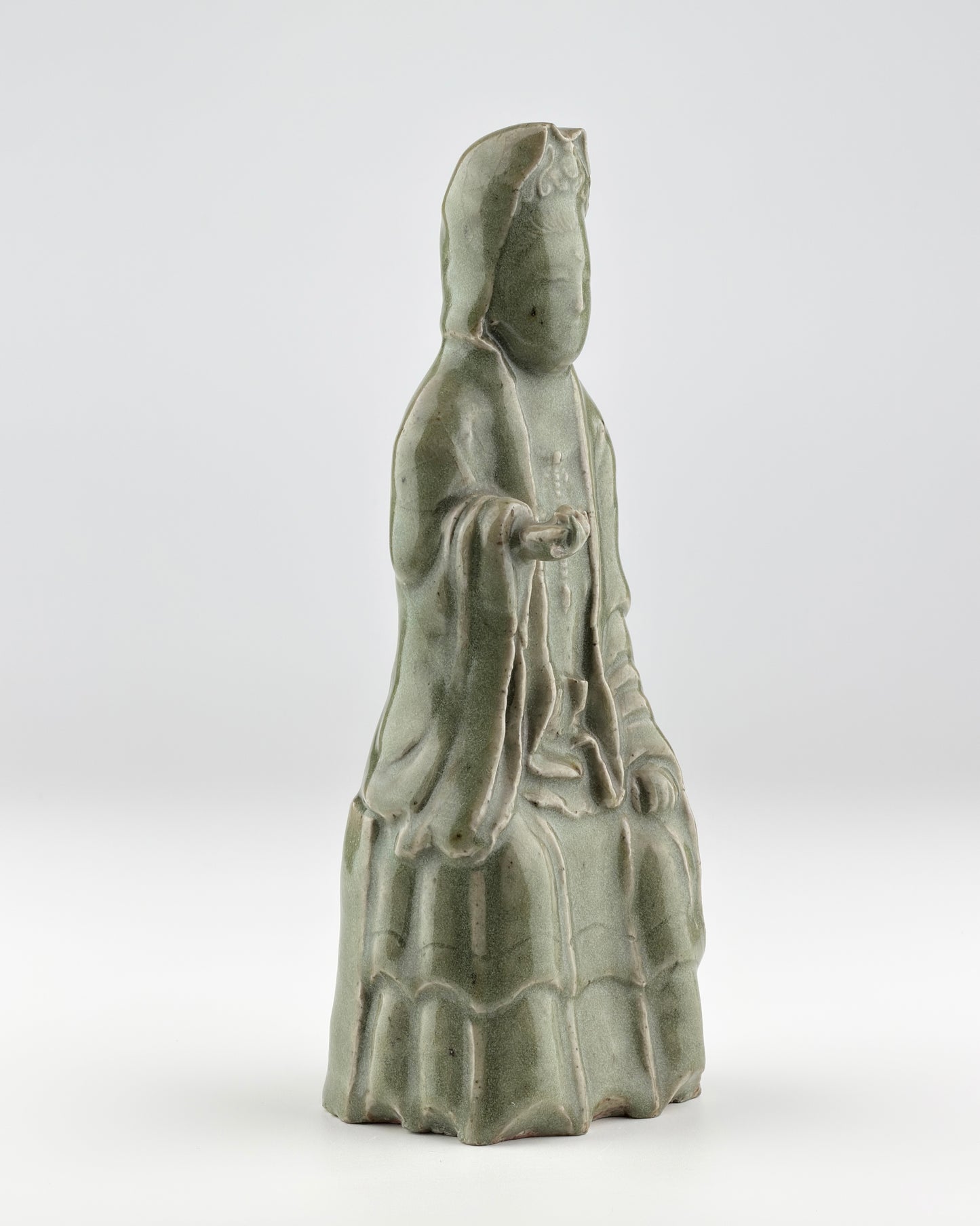 Longquan Celadon Figurine, Ming Dynasty (1368-1644)