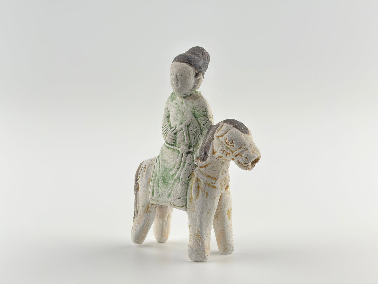 Horse and Rider Figurine c1725, Qing Dynasty, Yongzheng Reign