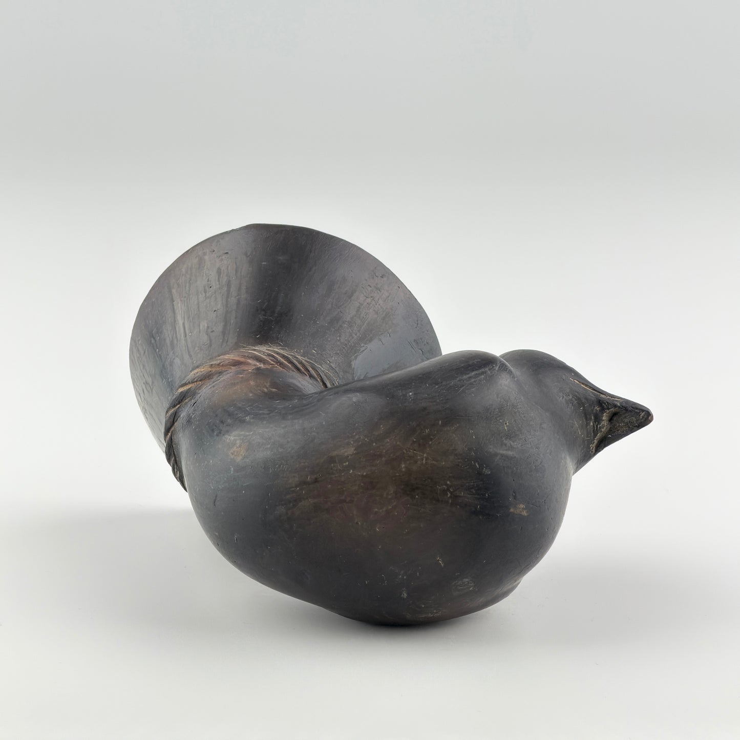 Blackware Bird-Shaped Vessel