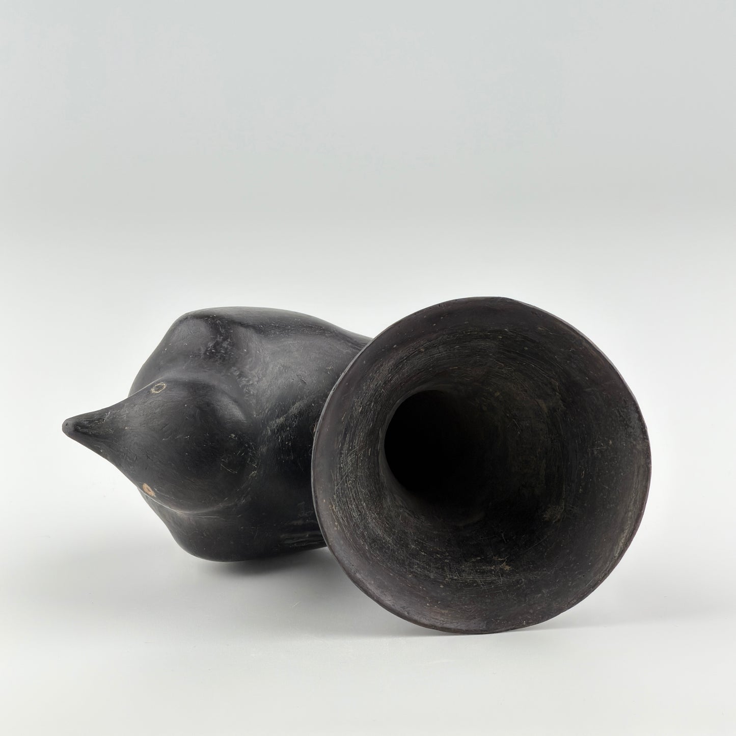 Blackware Bird-Shaped Vessel