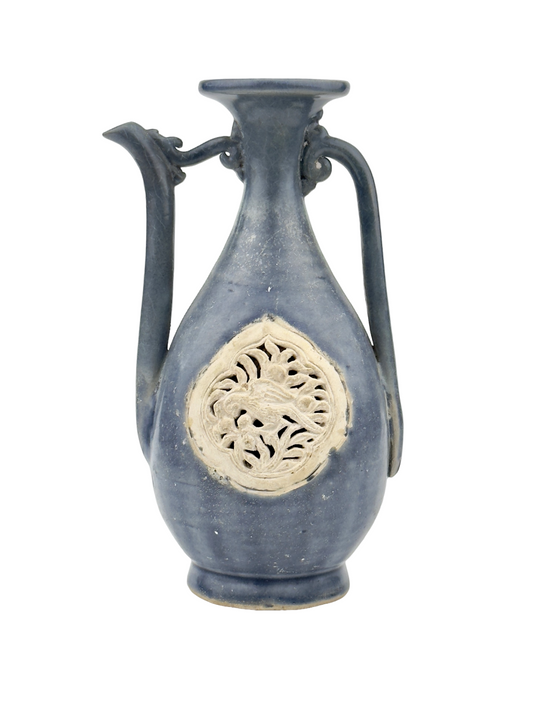 BLUE AND WHITE ANNAMESE EWER CIRCA 15TH CENTURY, LE DYNASTY