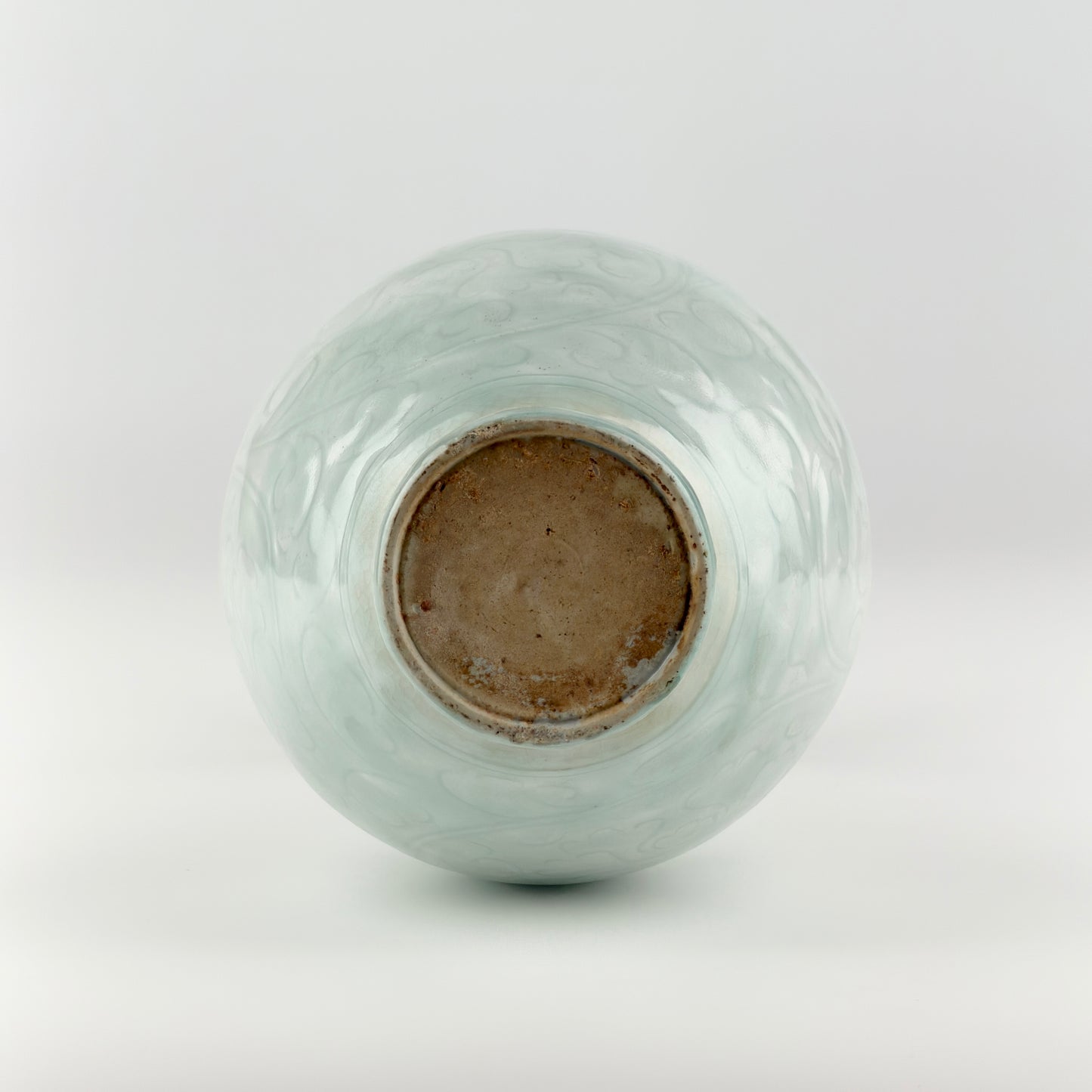 Rare Carved Qingbai 'Chrysanthemum' Vase, Yuan Dynasty(13-14th century)