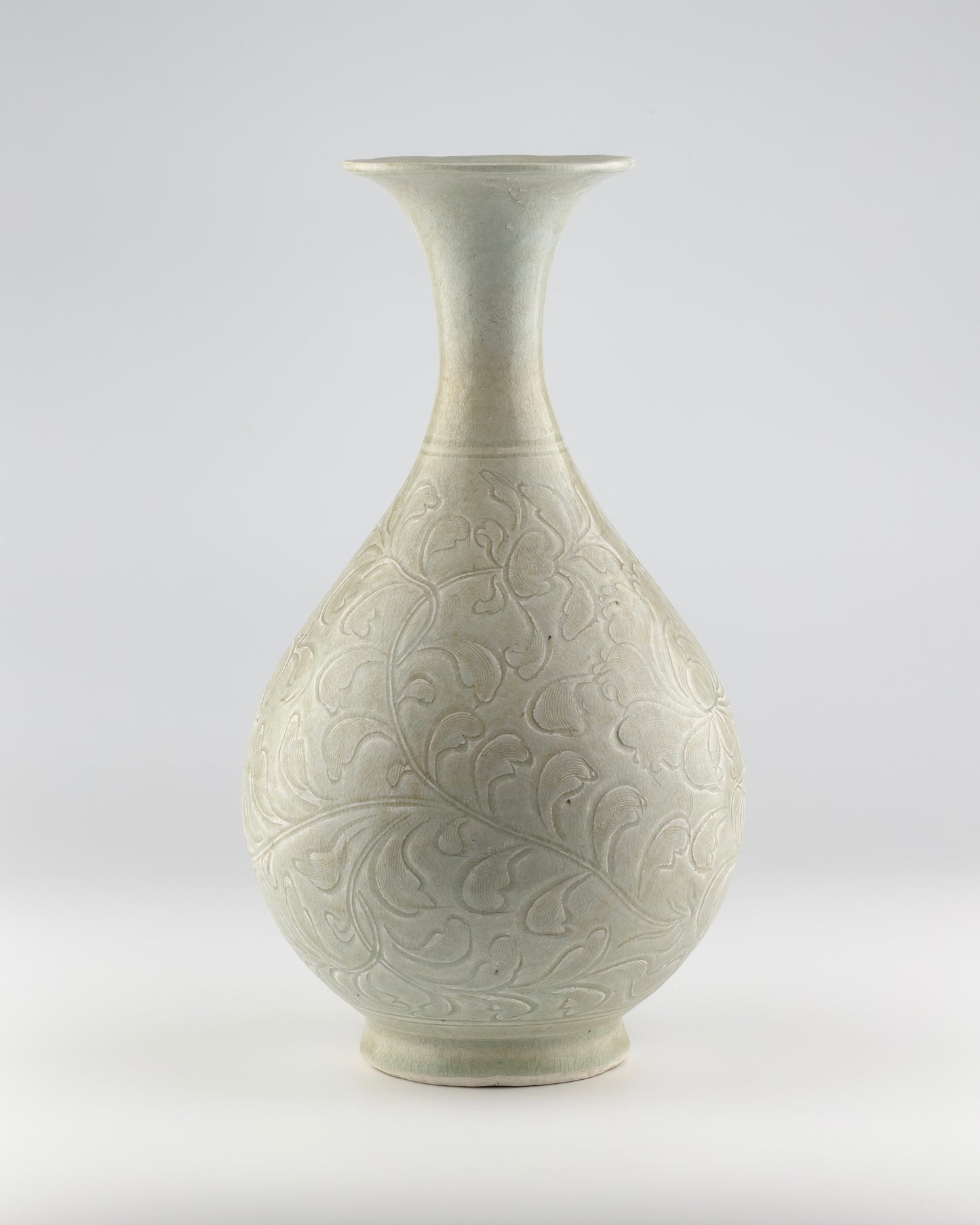 QINGBAI CARVED YUHUCHUNPING VASE PORCELAIN, SONG DYNASTY