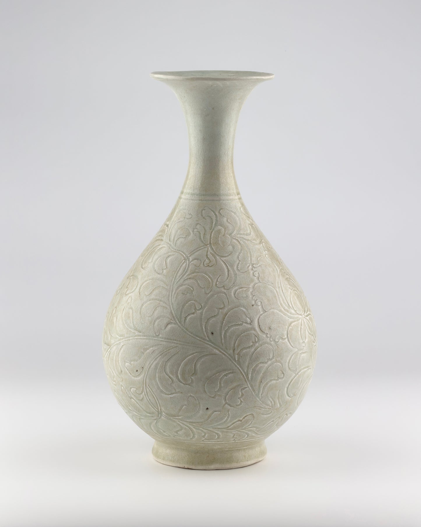 QINGBAI CARVED YUHUCHUNPING VASE PORCELAIN, SONG DYNASTY