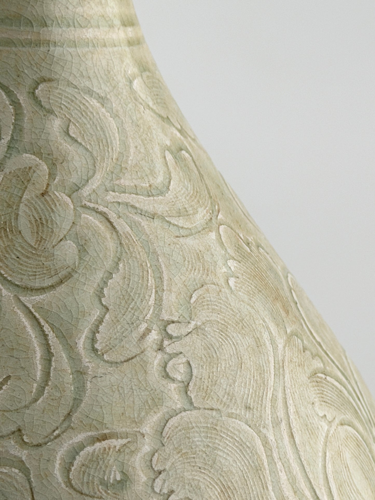QINGBAI CARVED YUHUCHUNPING VASE PORCELAIN, SONG DYNASTY