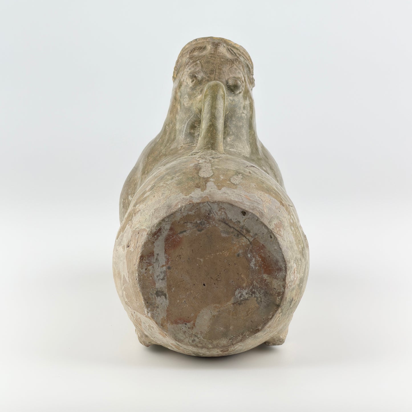 Rare Yue Celadon-Glazed Figural Vessel, Western Jin dynasty (265-420)