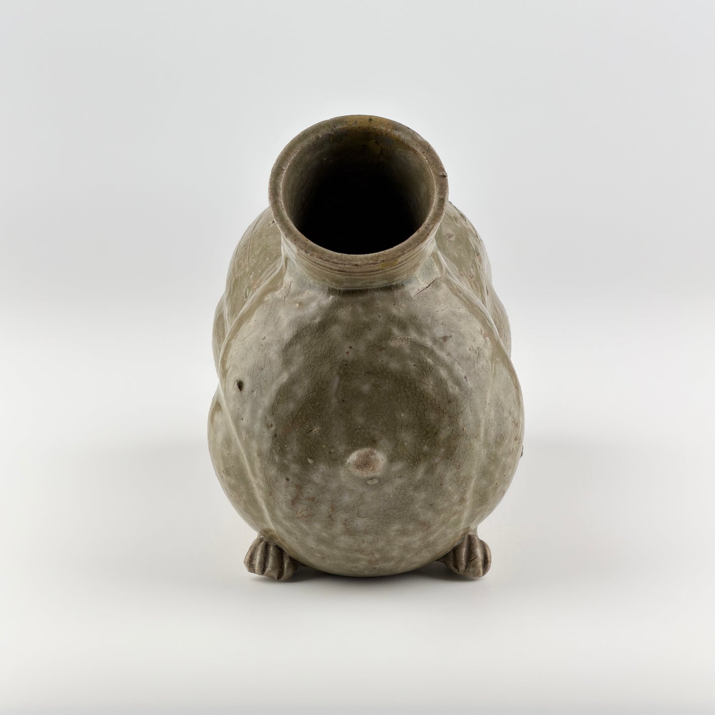Rare Yue Celadon-Glazed Figural Vessel, Western Jin dynasty (265-420)