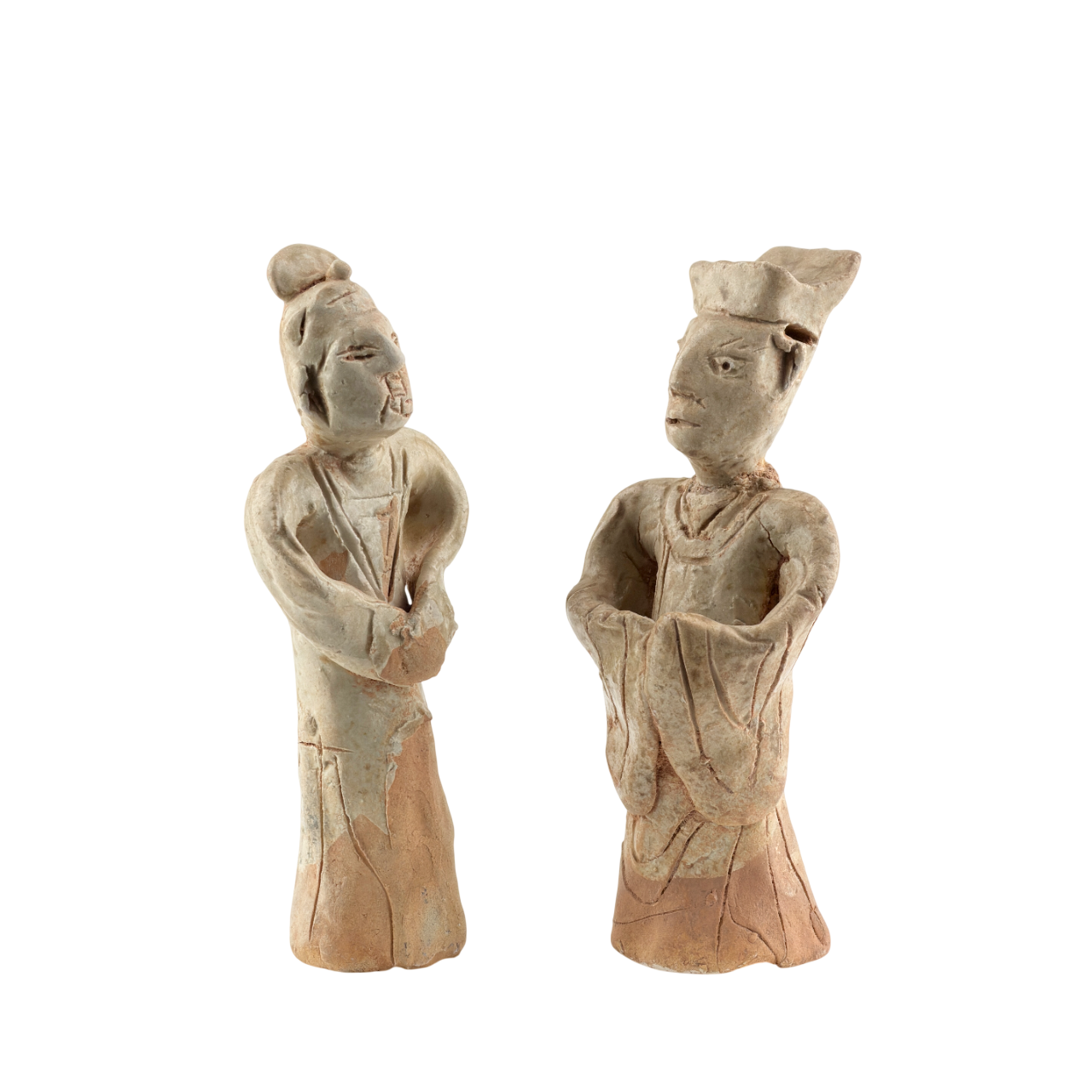 Two Incised Sandstone Mingqi, Five Dynasties and Ten Kingdoms period(907-979)