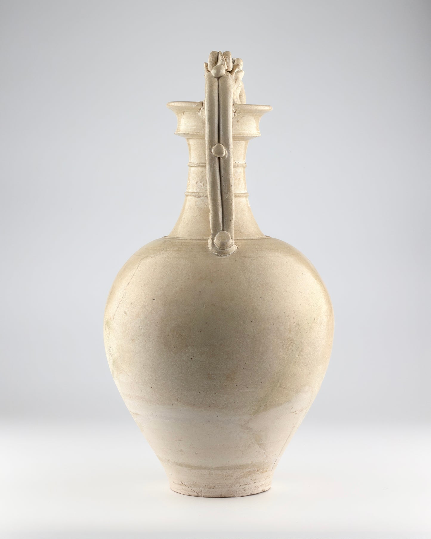A Large and Rare Straw-Glazed Pottery Amphora, Tang Dynasty