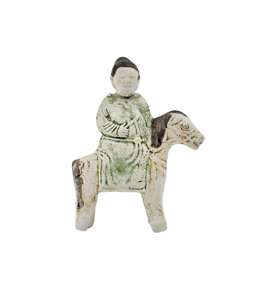 Horse and Rider Figurine c1725, Qing Dynasty, Yongzheng Reign