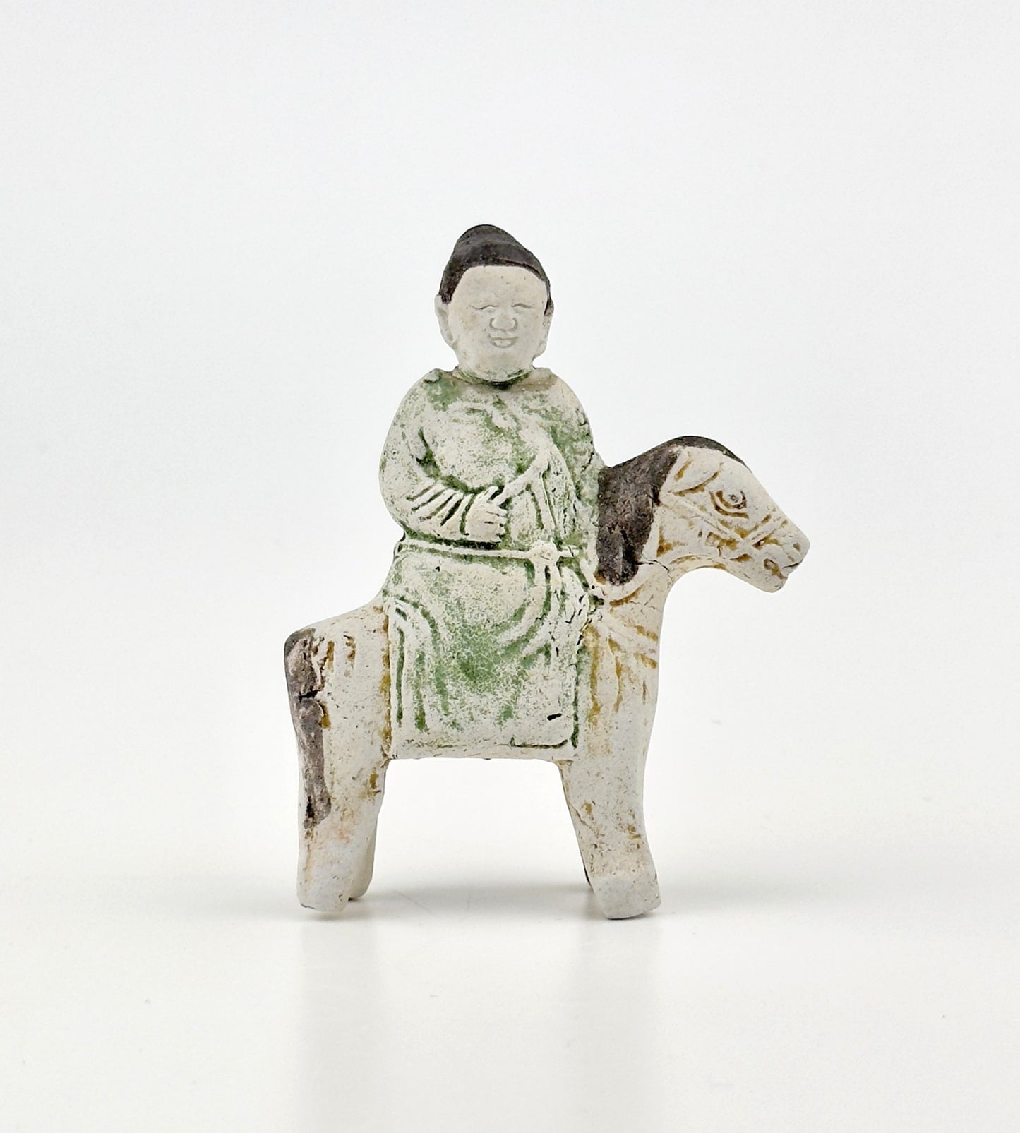 Horse and Rider Figurine c1725, Qing Dynasty, Yongzheng Reign