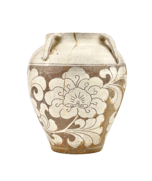 Cizhou Lotus Carved Jar, Song dynasty