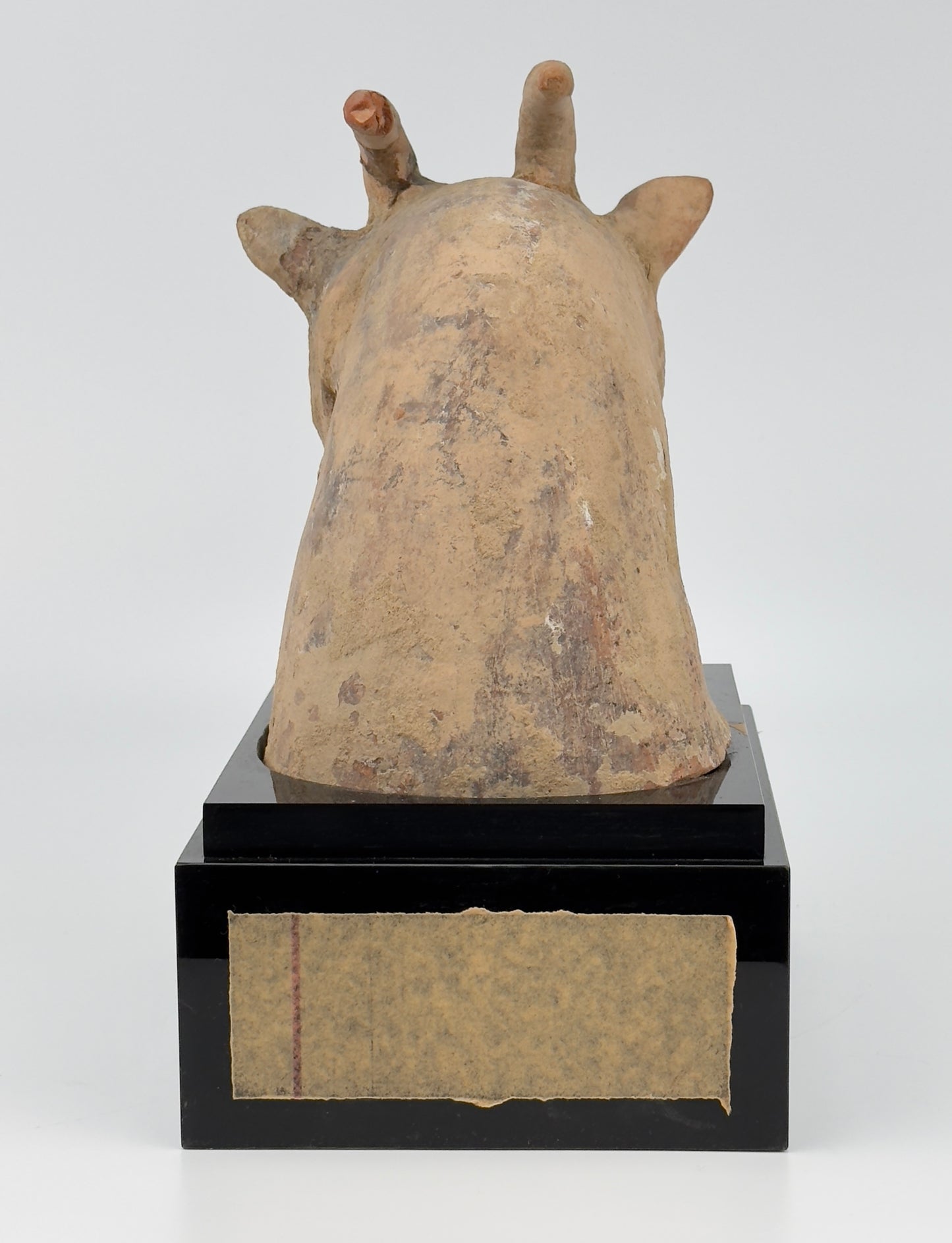 Pottery Goat Head, Han Dynasty (206 BCE to 220 CE)