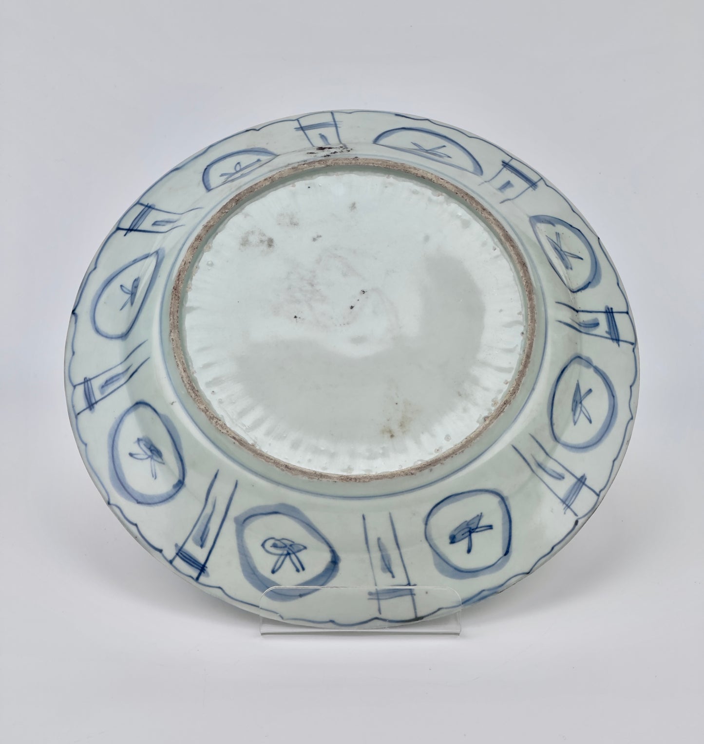 A Blue And White Kraak Plate, Late Ming Dynasty