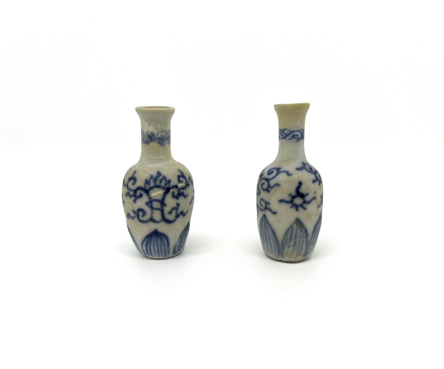 Two Blue and White Miniature Vases, C 1725, Qing Dynasty, Yongzheng Era