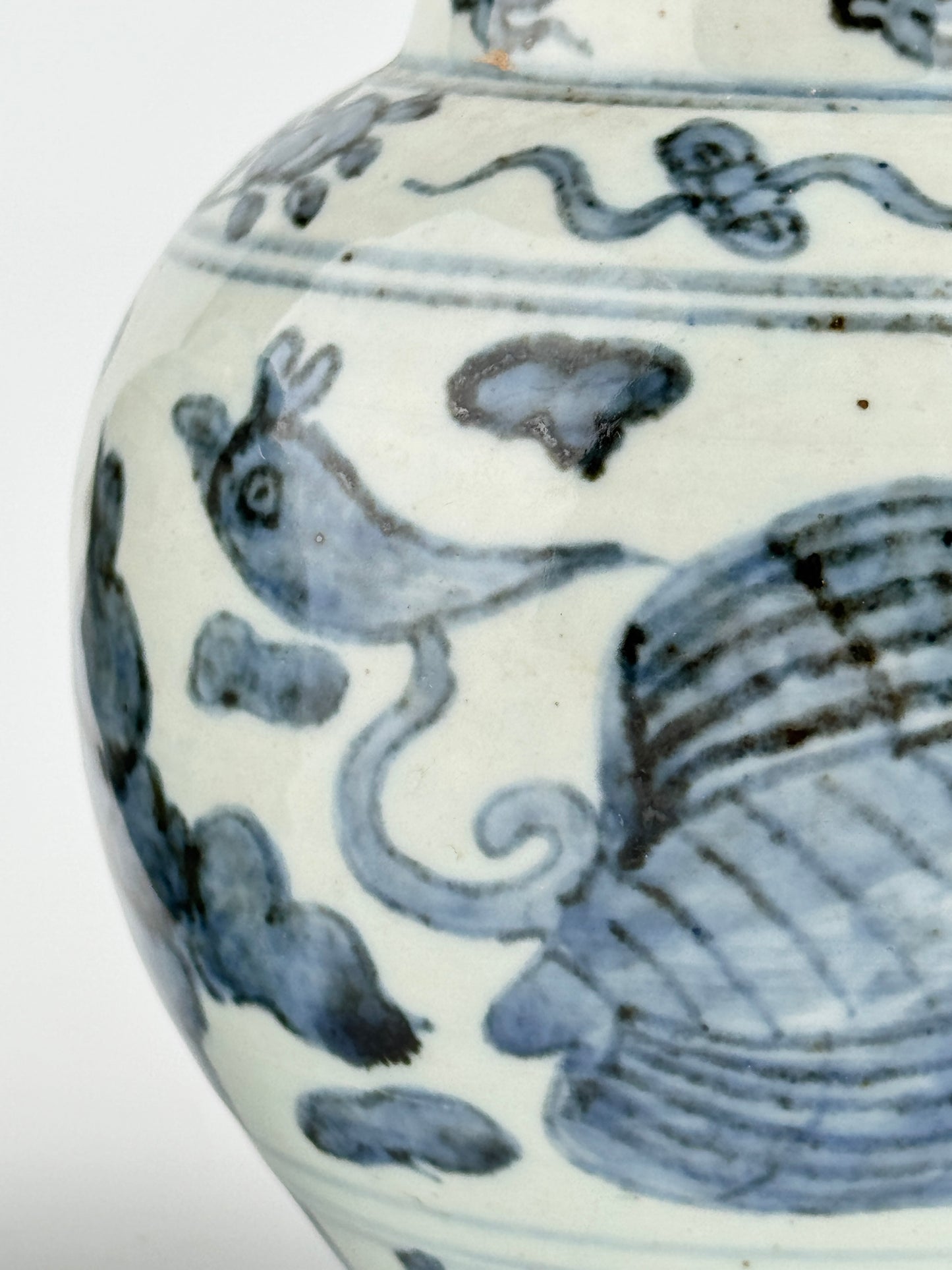Blue and White Jars with Phoenix amid Clouds, Mid-Late Ming Dynasty