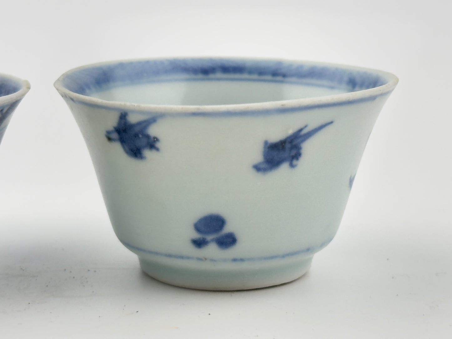 Three Ca Mau Ship Teabowl Set Circa 1725, Qing Dynasty, Yongzheng Era